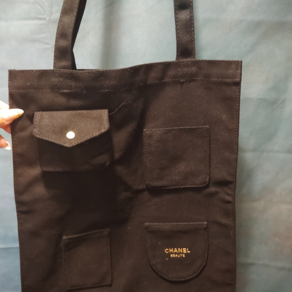 CHANEL Black Canvas Tote Bag - Picture 1 of 3
